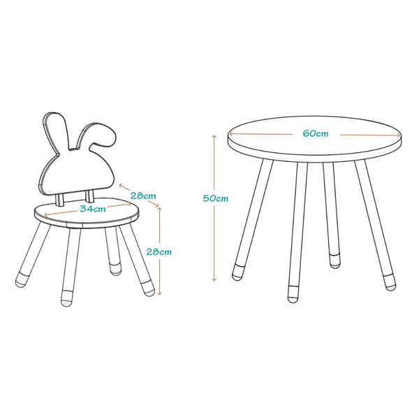 SET DE MESA & SILLAS EDUCACIONAL acqua - Secondary