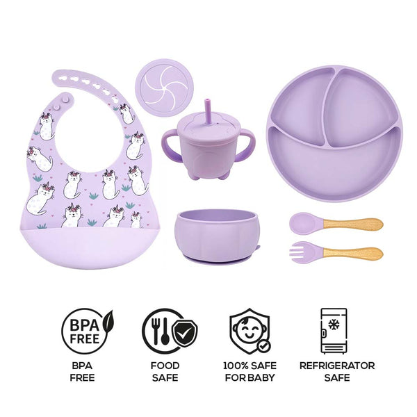 SET DE COMER ALIMENTACION COMPLEMENTARIA DISEÑO GATITO - Secondary