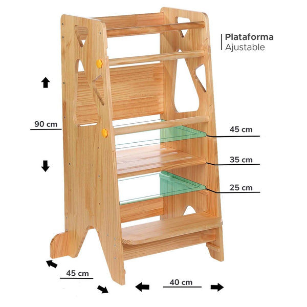 TORRE DE APRENDIZAJE PARA NIÑOS PEQUEÑOS WOODEN - Secondary