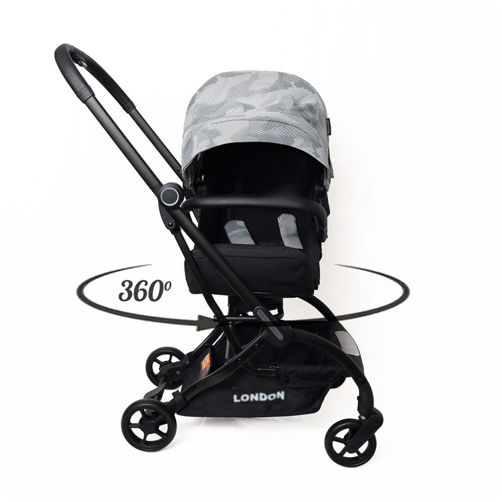 Coche London plegable rotación de 360º PREMIUM