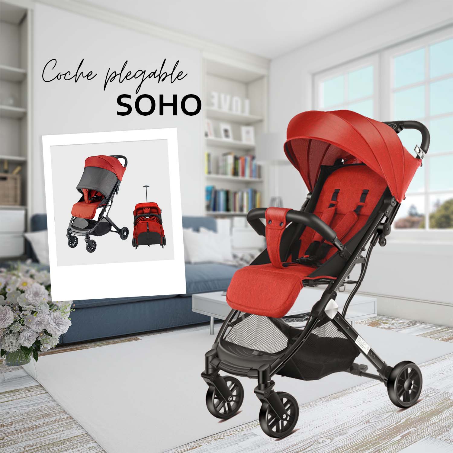 COCHE ESTILO MALETIN PLEGABLE MODELO SOHO