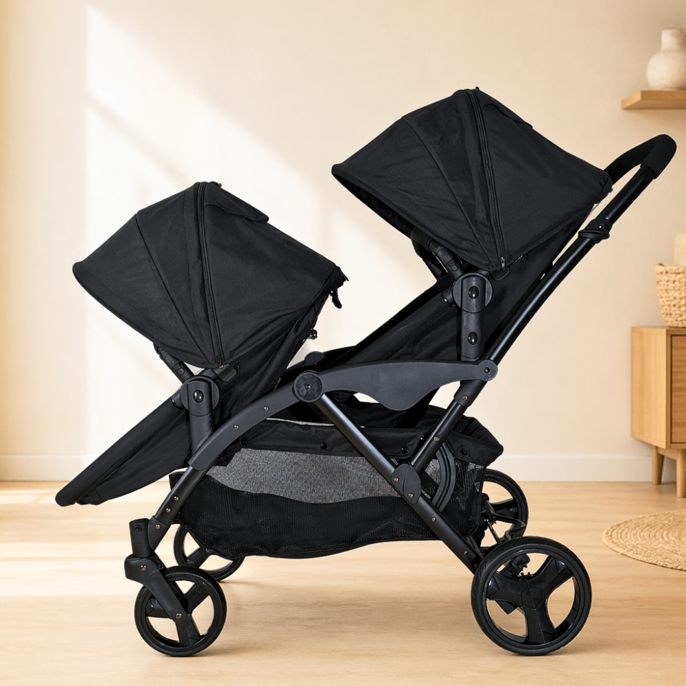 COCHE DOBLE DE BEBÉ DUO LUX PREMIUM