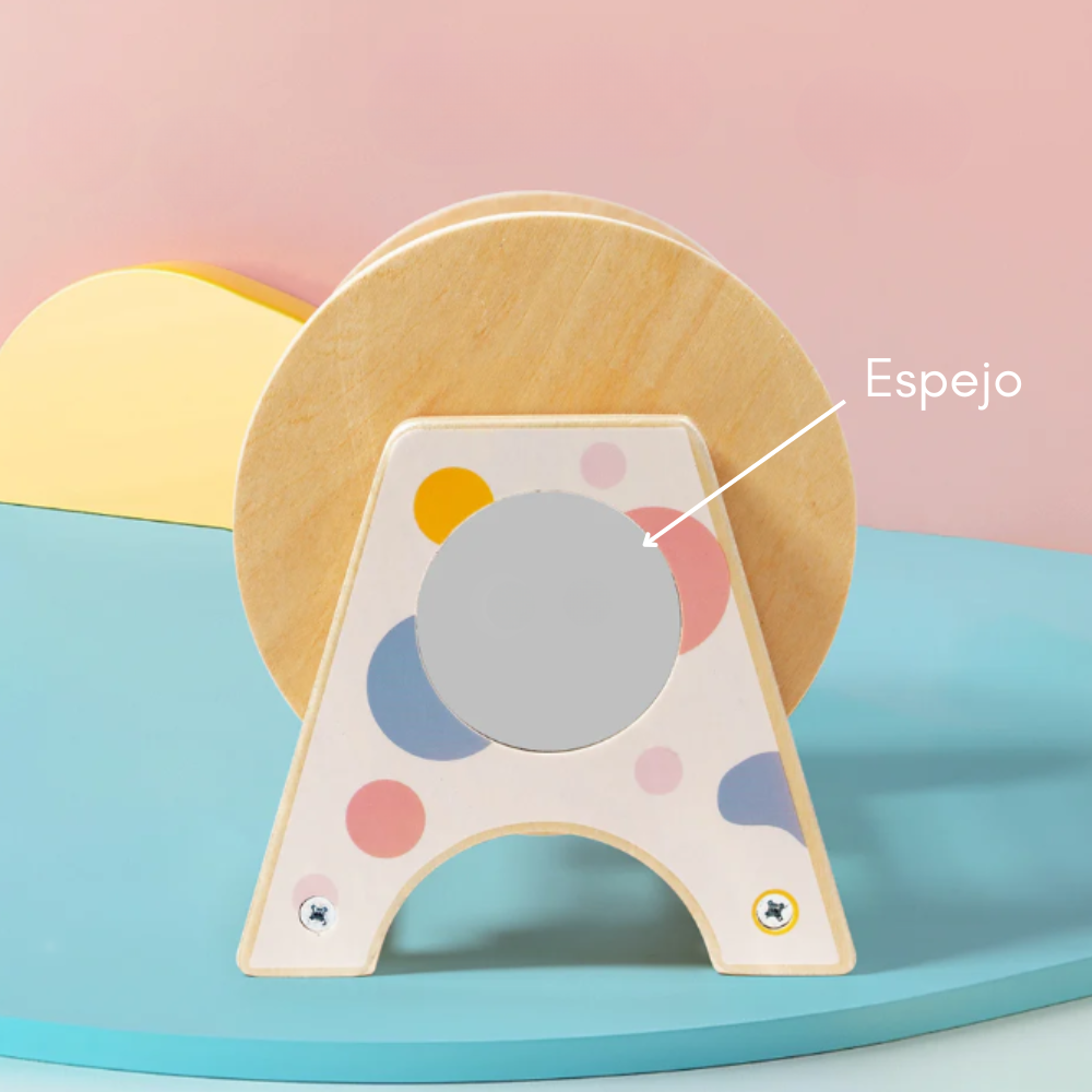 JUGUETE MONTESSORI 3 EN 1 GIRATORIO DE MADERA PARA BEBÉS