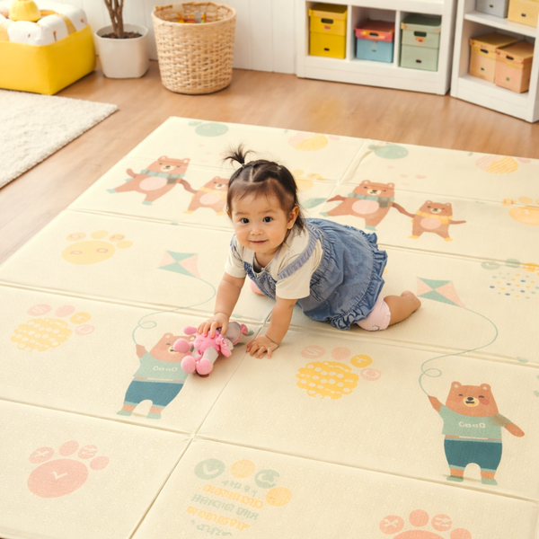 Alfombra para Bebé Plegable Antigolpes Doble Cara 180x150 cm
