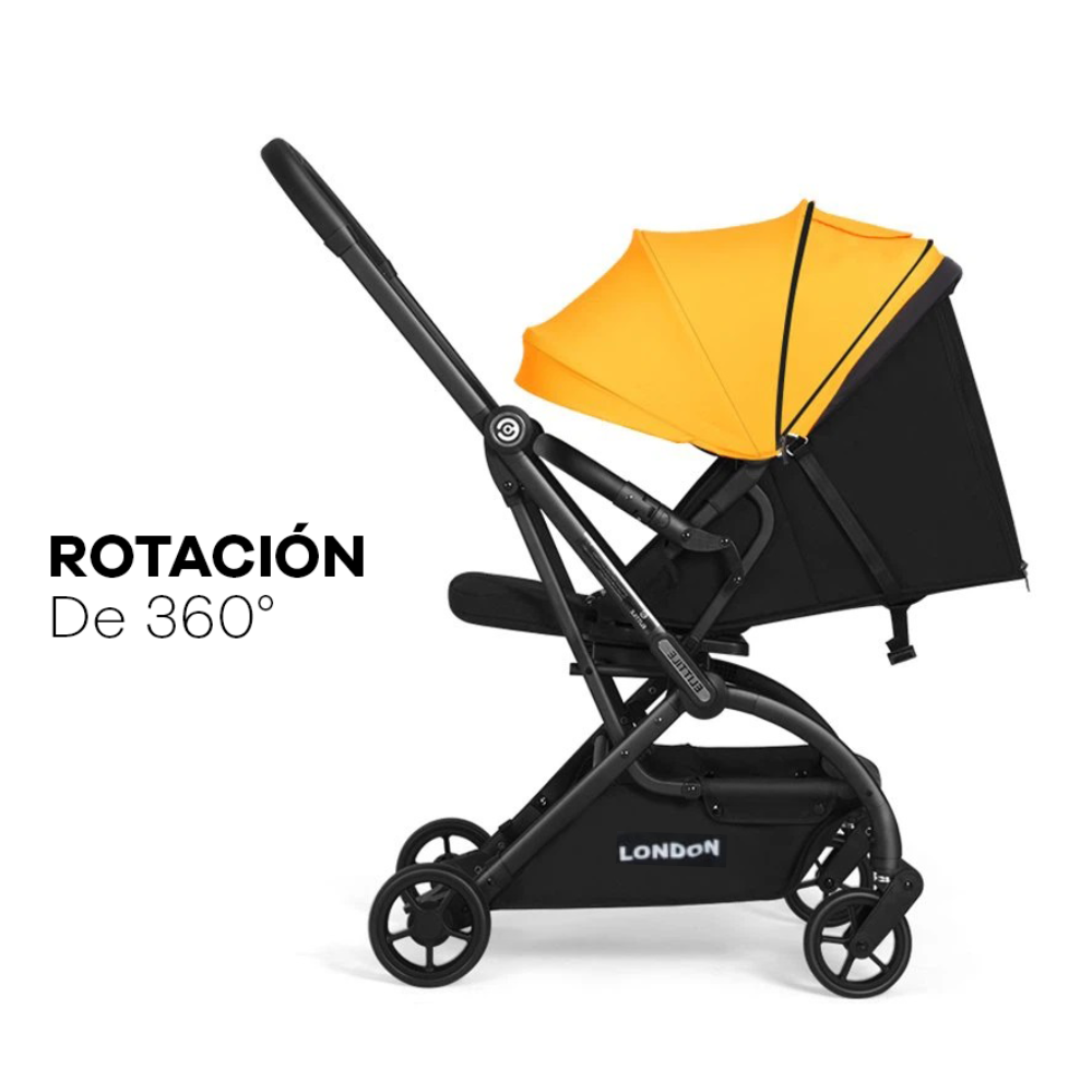 Coche London plegable rotación de 360º PREMIUM