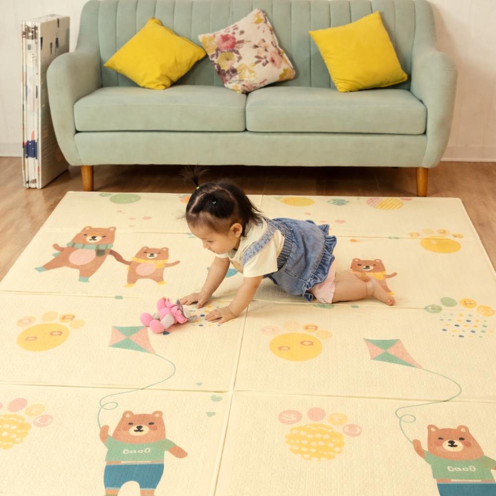 Alfombra para Bebé Plegable Antigolpes Doble Cara 180x150 cm
