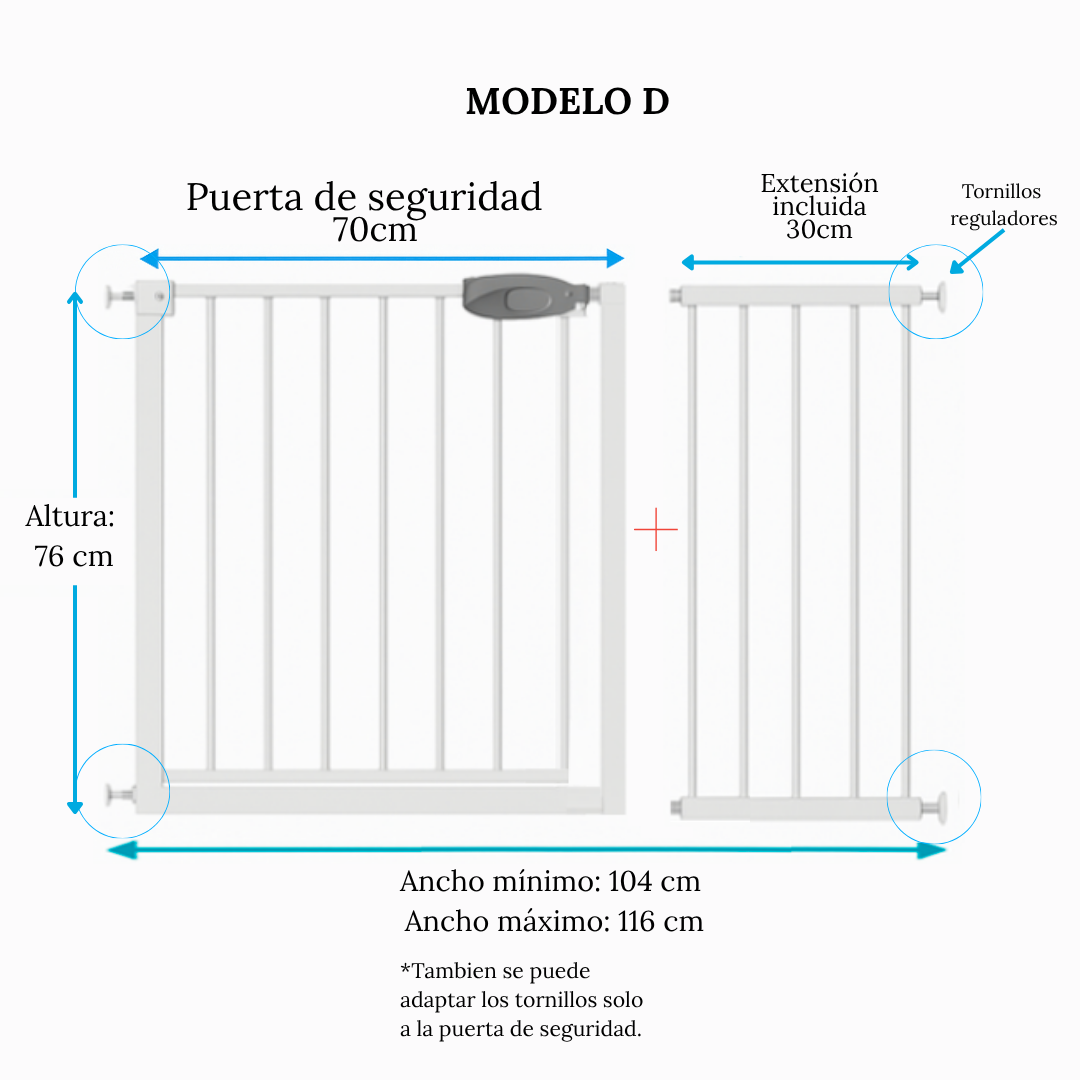 Reja de seguridad para bebe y/o mascotas
