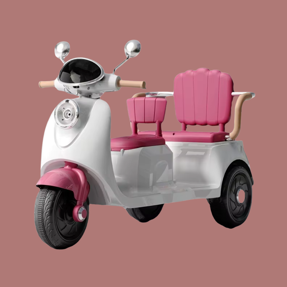 MOTO ELECTRICA PARA NIÑO TRIMOTO 02 ASIENTOS