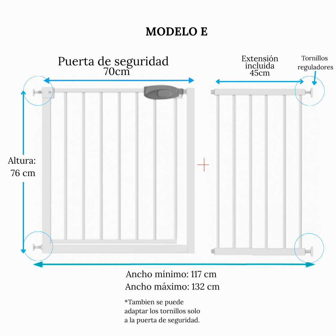 Reja de seguridad para bebe y/o mascotas