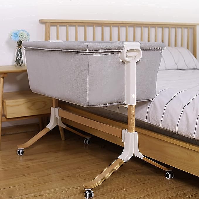 Cuna colecho DELUXE con 5 niveles de altura elegante