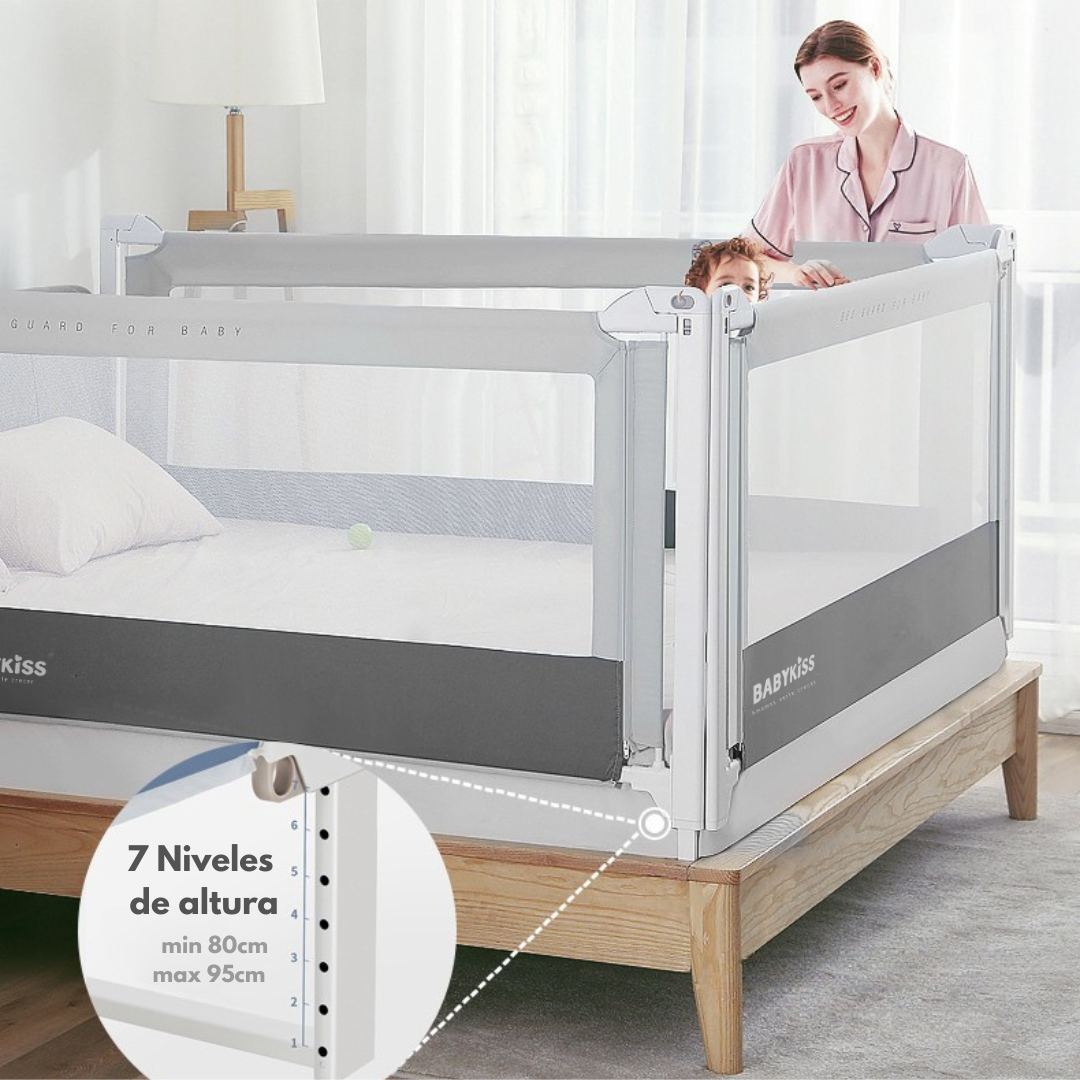 Baranda de seguridad para cama bebes y niños PREMIUM