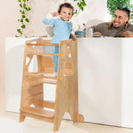 TORRE DE APRENDIZAJE PARA NIÑOS PEQUEÑOS WOODEN - Thumbnail 1