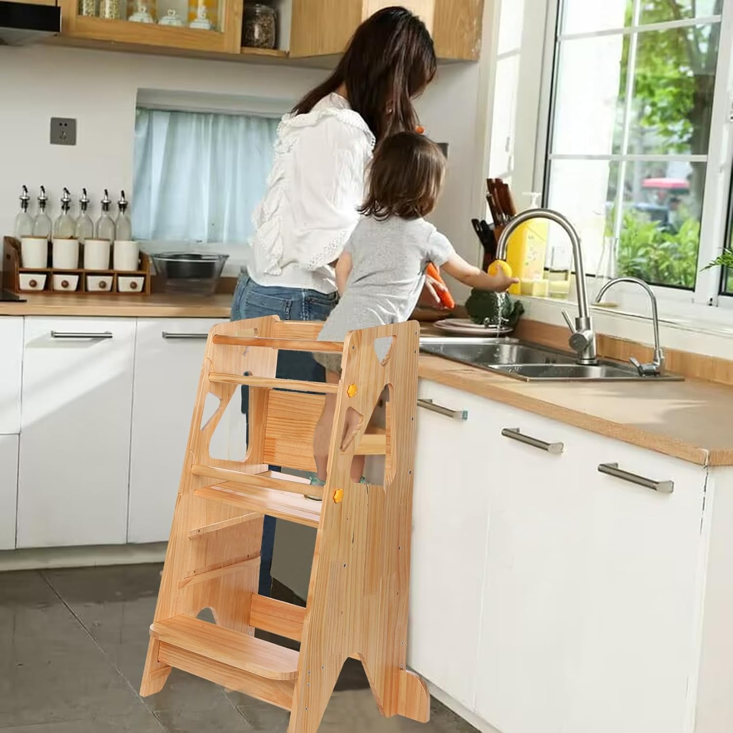 TORRE DE APRENDIZAJE PARA NIÑOS PEQUEÑOS WOODEN