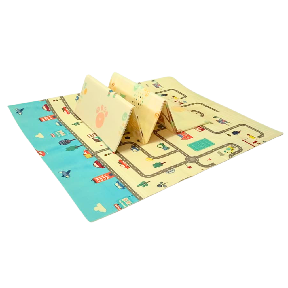 Alfombra para Bebé Plegable Antigolpes Doble Cara 180x150 cm