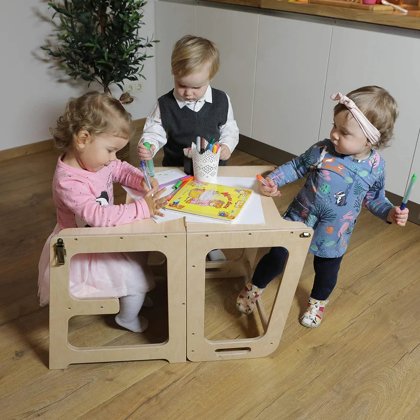 TORRE DE APRENDIZAJE 3 EN 1 PARA NIÑOS