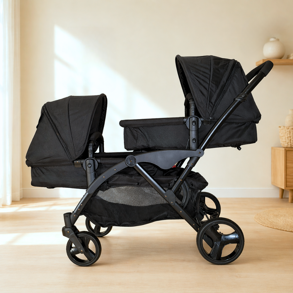 COCHE DOBLE DE BEBÉ DUO LUX PREMIUM