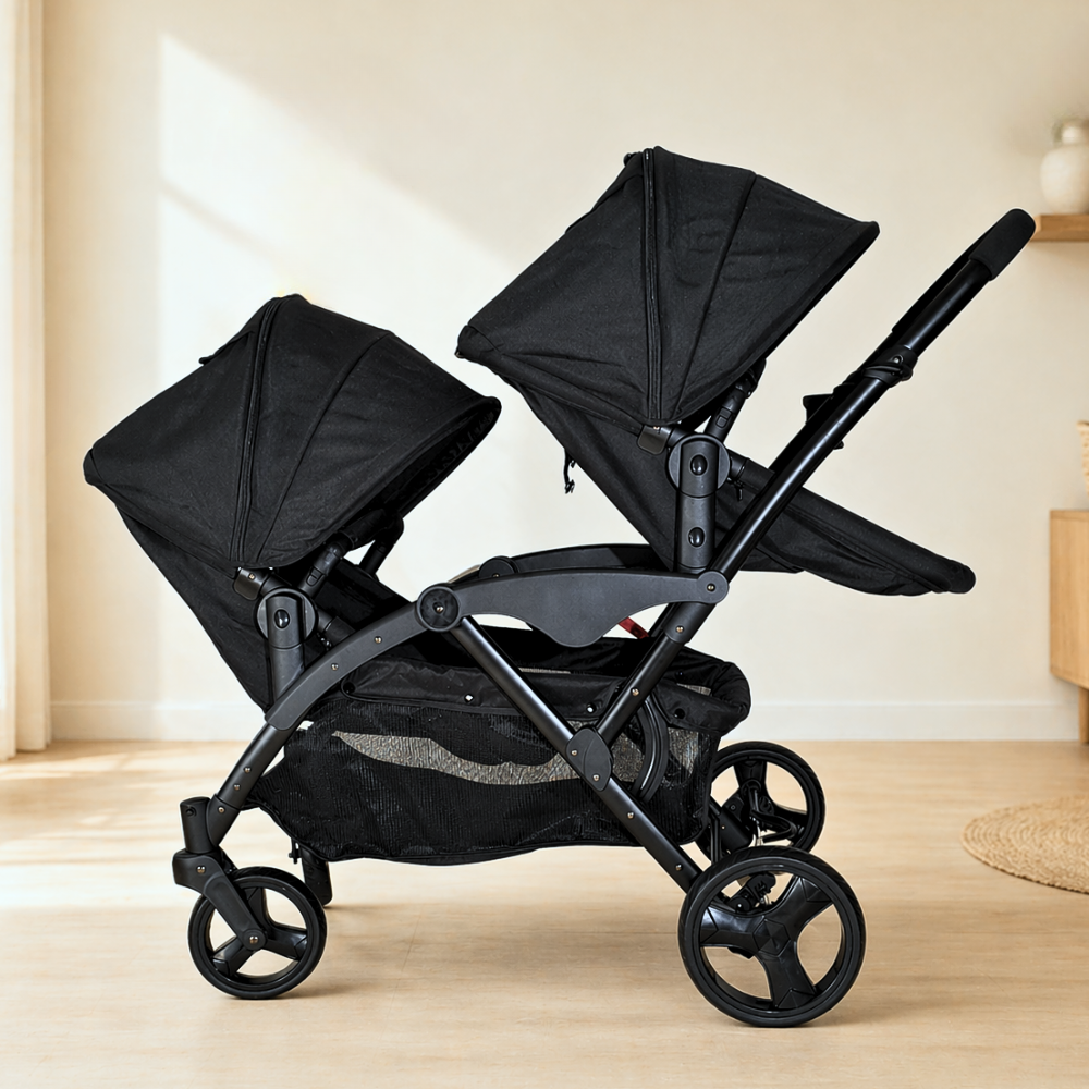 COCHE DOBLE DE BEBÉ DUO LUX PREMIUM