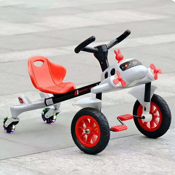TRICICLO DE AVION A PEDAL PARA NIÑOS