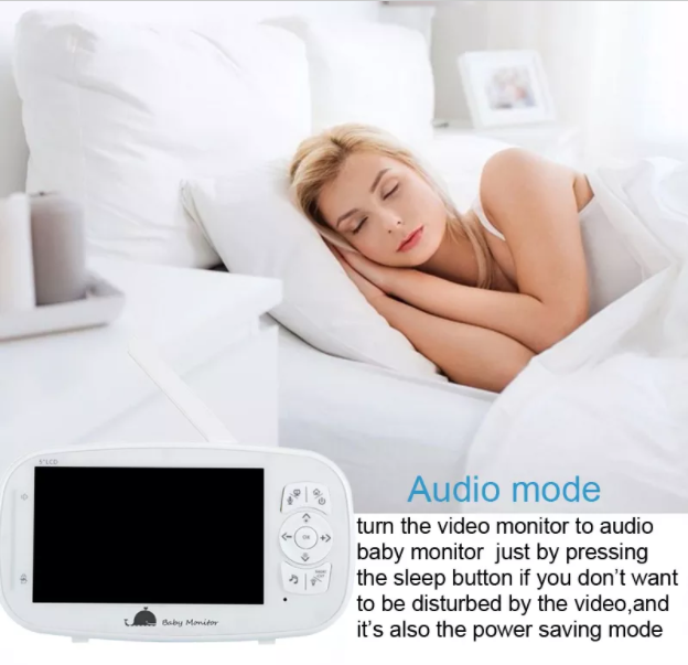 Cámara + Monitoreo Baby sin WIFI, control de temperatura, musical