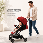 COCHE ESTILO MALETIN PLEGABLE MODELO SOHO ROJO - Thumbnail 1