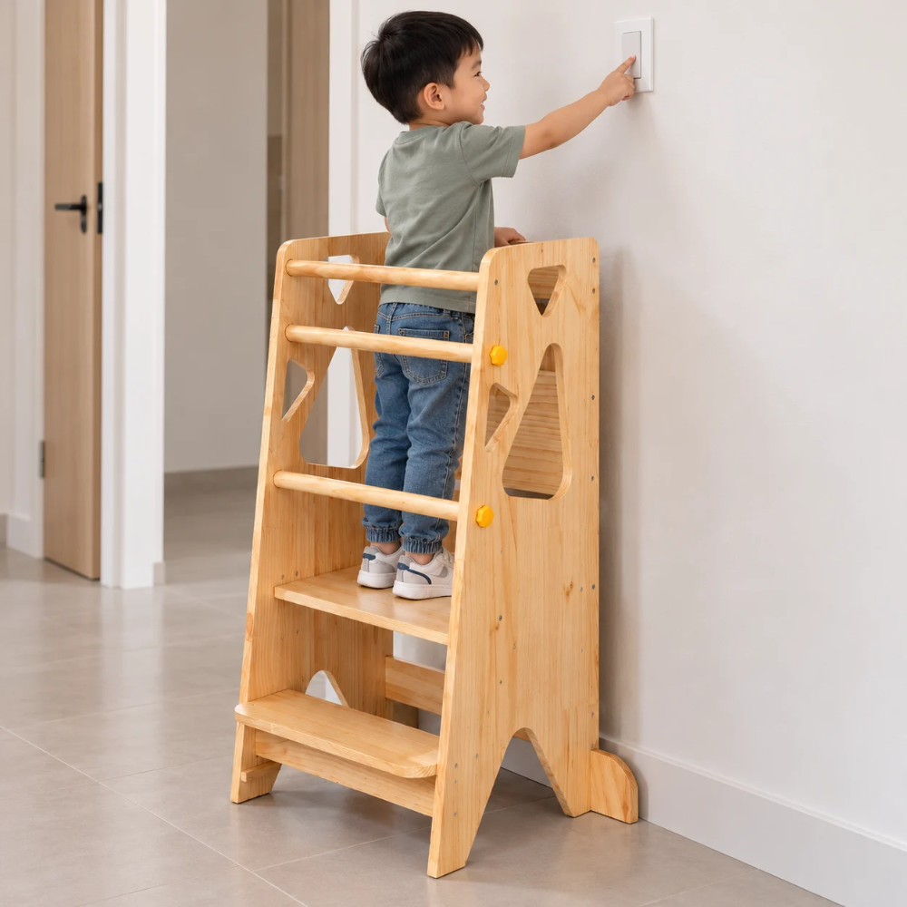 TORRE DE APRENDIZAJE PARA NIÑOS PEQUEÑOS WOODEN - Gallery 6