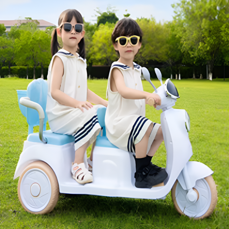 MOTO ELECTRICA PARA NIÑO TRIMOTO 02 ASIENTOS