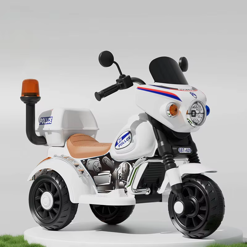 MOTO PARA NIÑOS ELECTRICA TRIMOTO POLICIA