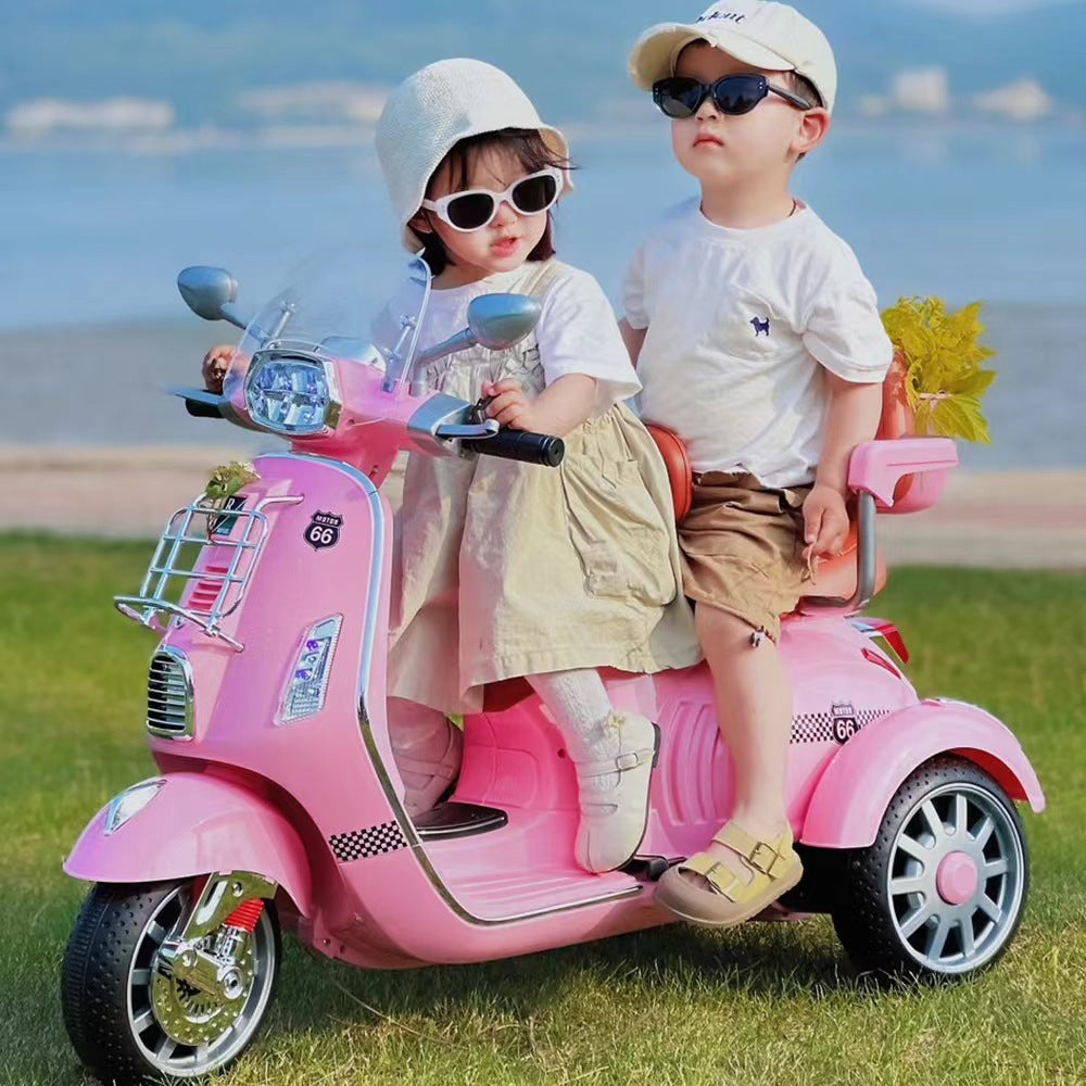 MOTO ELECTRICA BONIE CON BLUETOOTH PARA NIÑOS 02 ASIENTOS