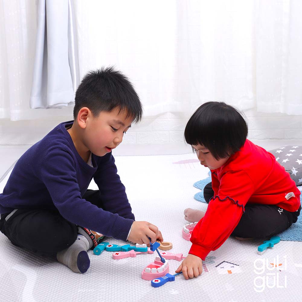 SET DE DENTISTA DE MADERA PARA NIÑOS MONTESSORI