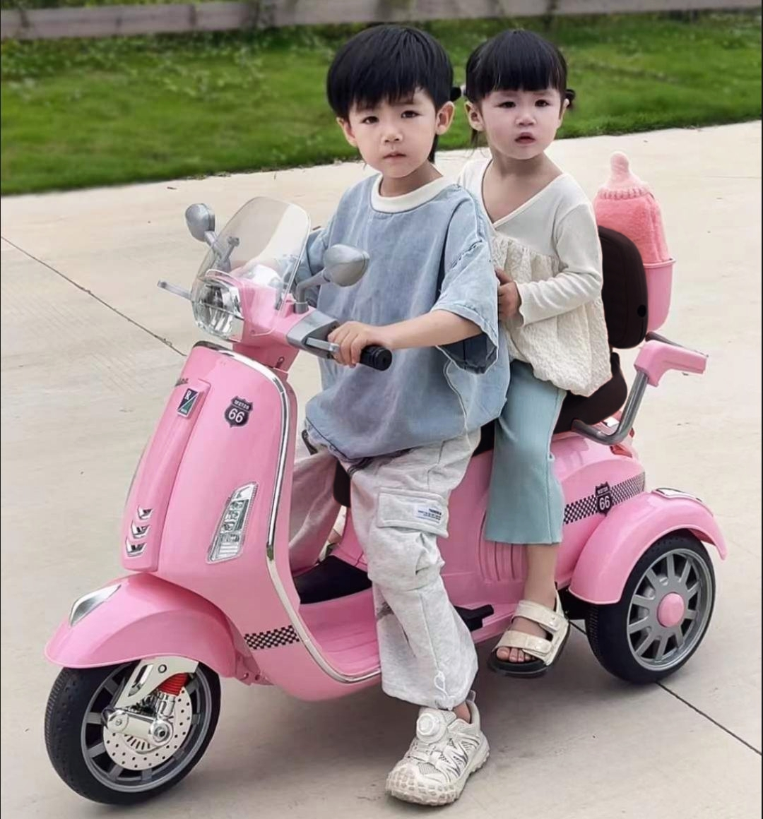 MOTO ELECTRICA BONIE CON BLUETOOTH PARA NIÑOS 02 ASIENTOS