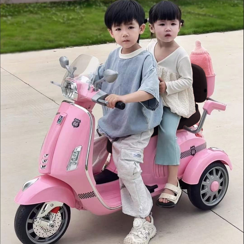 MOTO ELECTRICA BONIE CON BLUETOOTH PARA NIÑOS 02 ASIENTOS