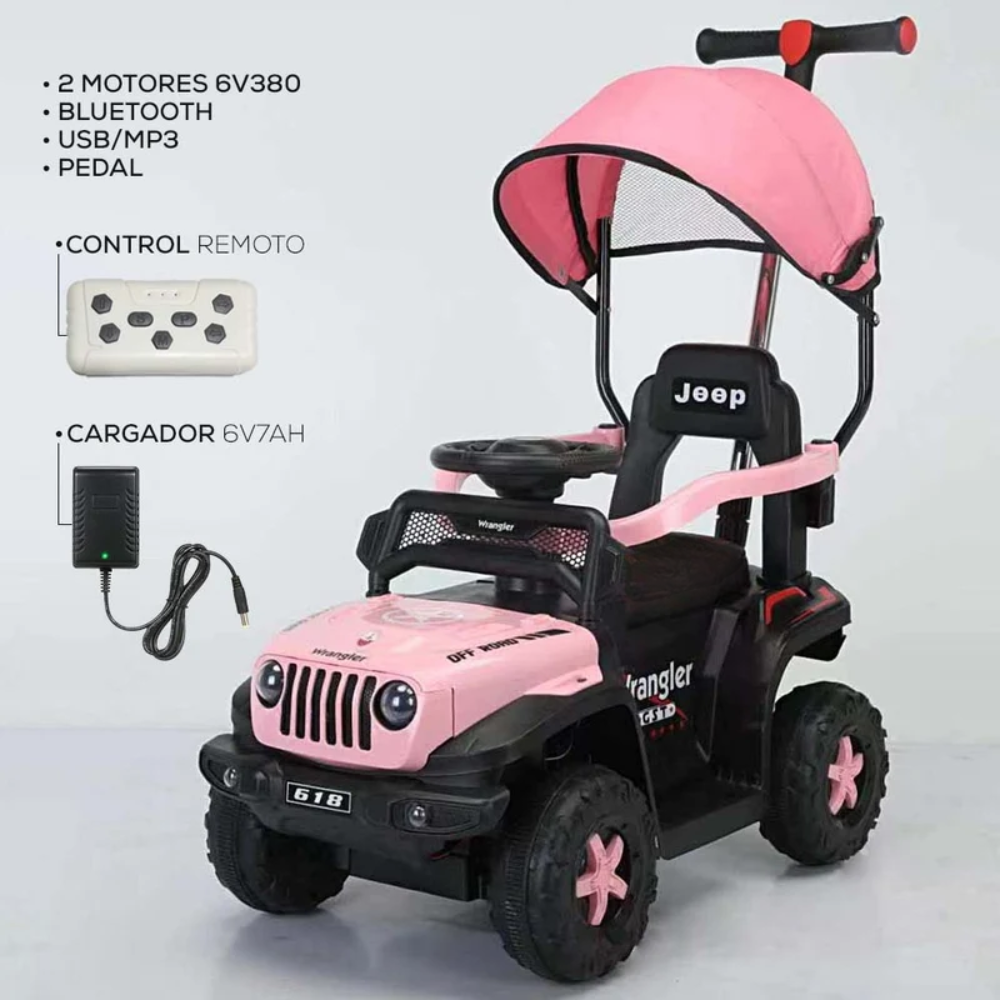 CARRO A BATERIA ELÉCTRICO CON CONTROL REMOTO MUSICAL - Gallery 10