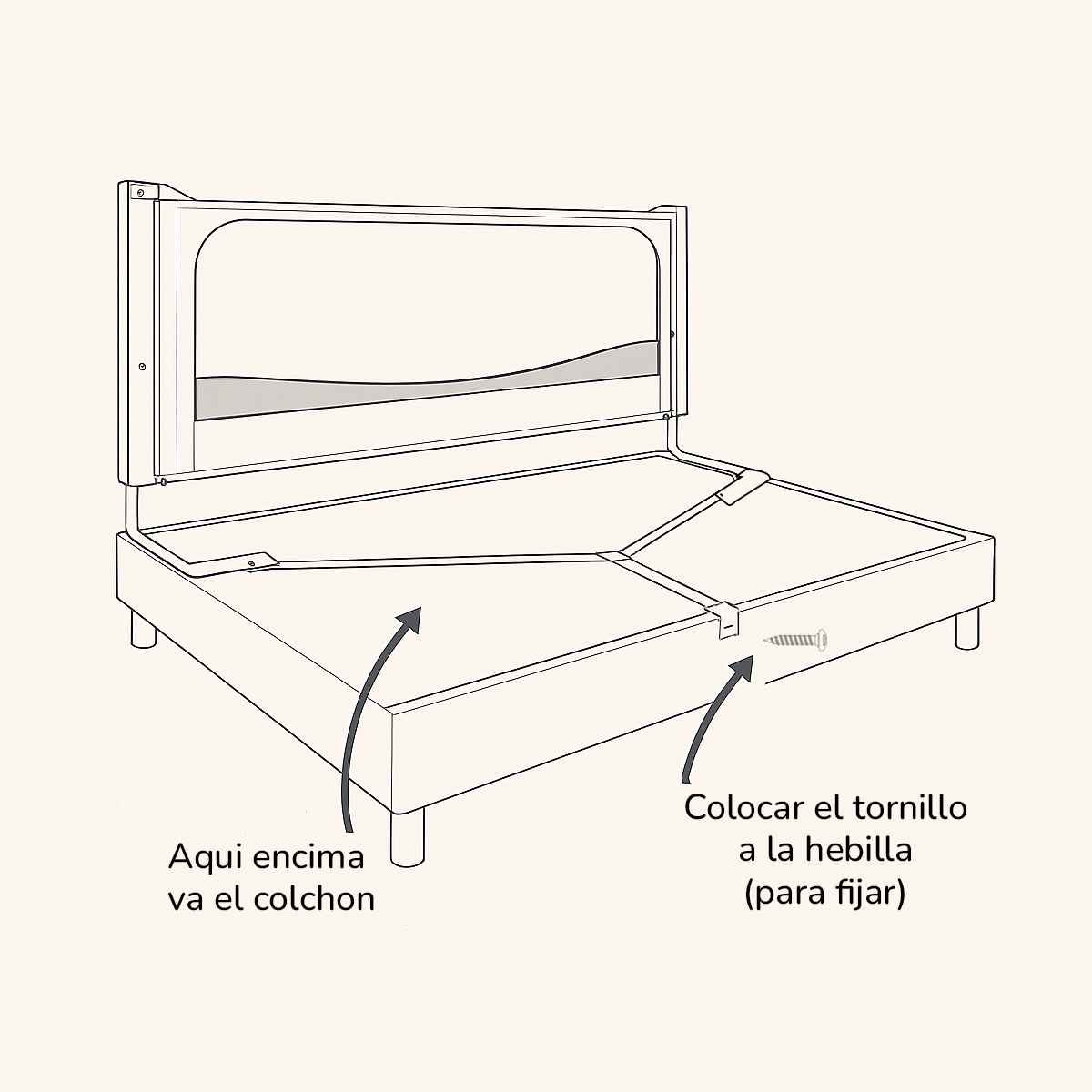 Baranda de seguridad para cama bebes y niños PREMIUM