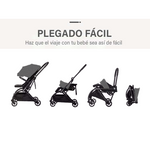 Coche London plegable rotación de 360º PREMIUM Gris - Thumbnail 5