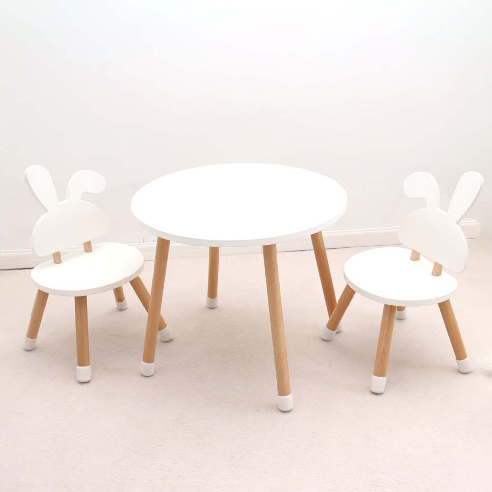 SET MONTESSORI MESA Y SILLAS blanca