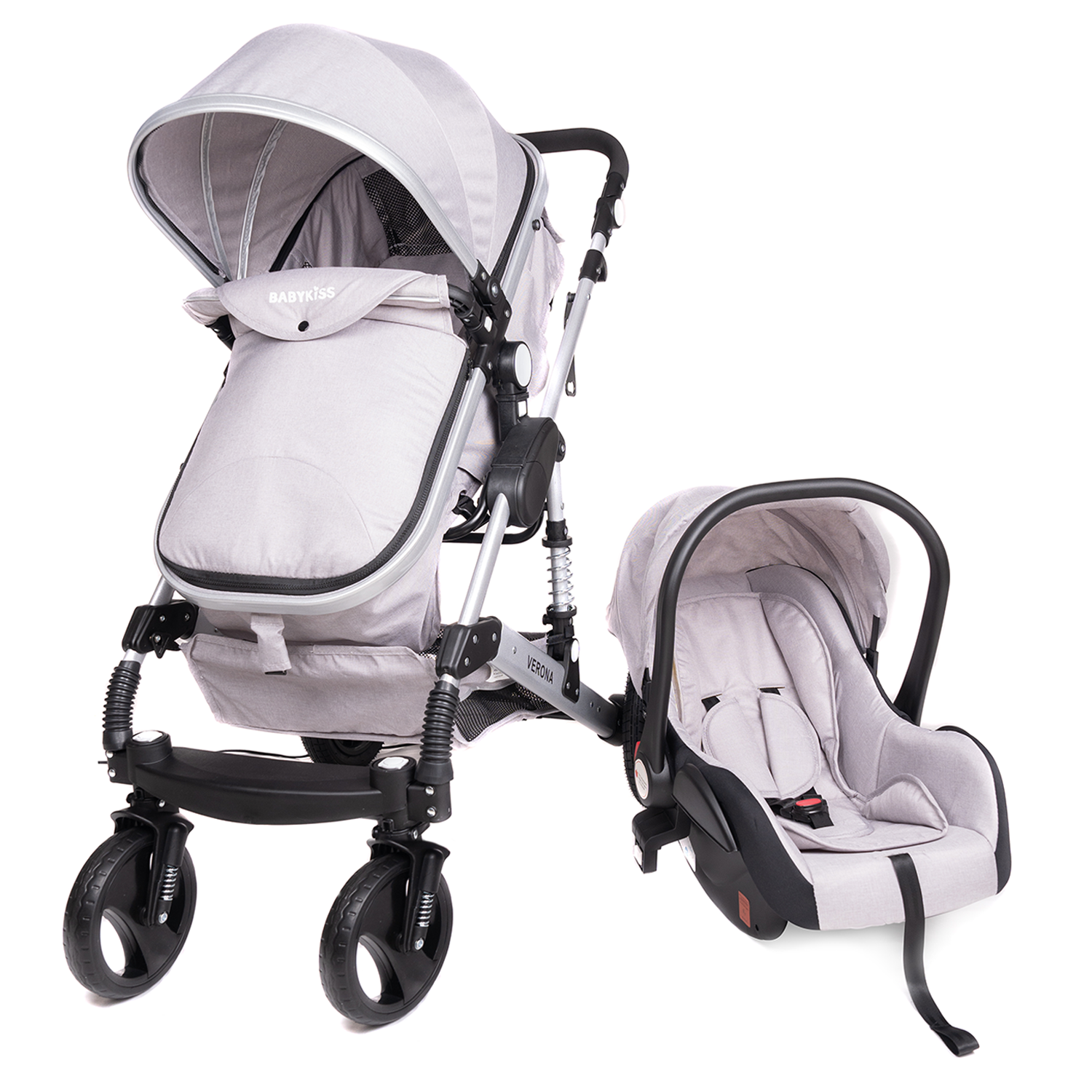 COCHE VERONA MOISES DE LUJO 3 en 1 con Sistema Travel