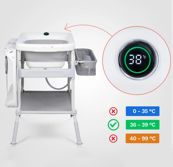 Bañera Cambiador digital Premium VIENA 2 EN 1